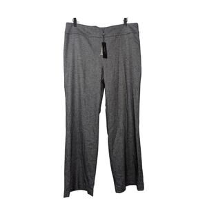 NWT Talbots Grey Classic Wide Leg Side Zip Wool Blend Dress Pants